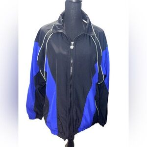 Vantage Black and Blue ski/windbreaker Jacket